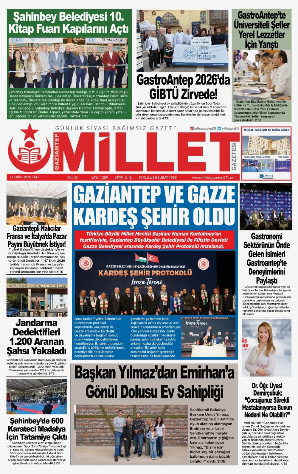 13 EKİM 2026