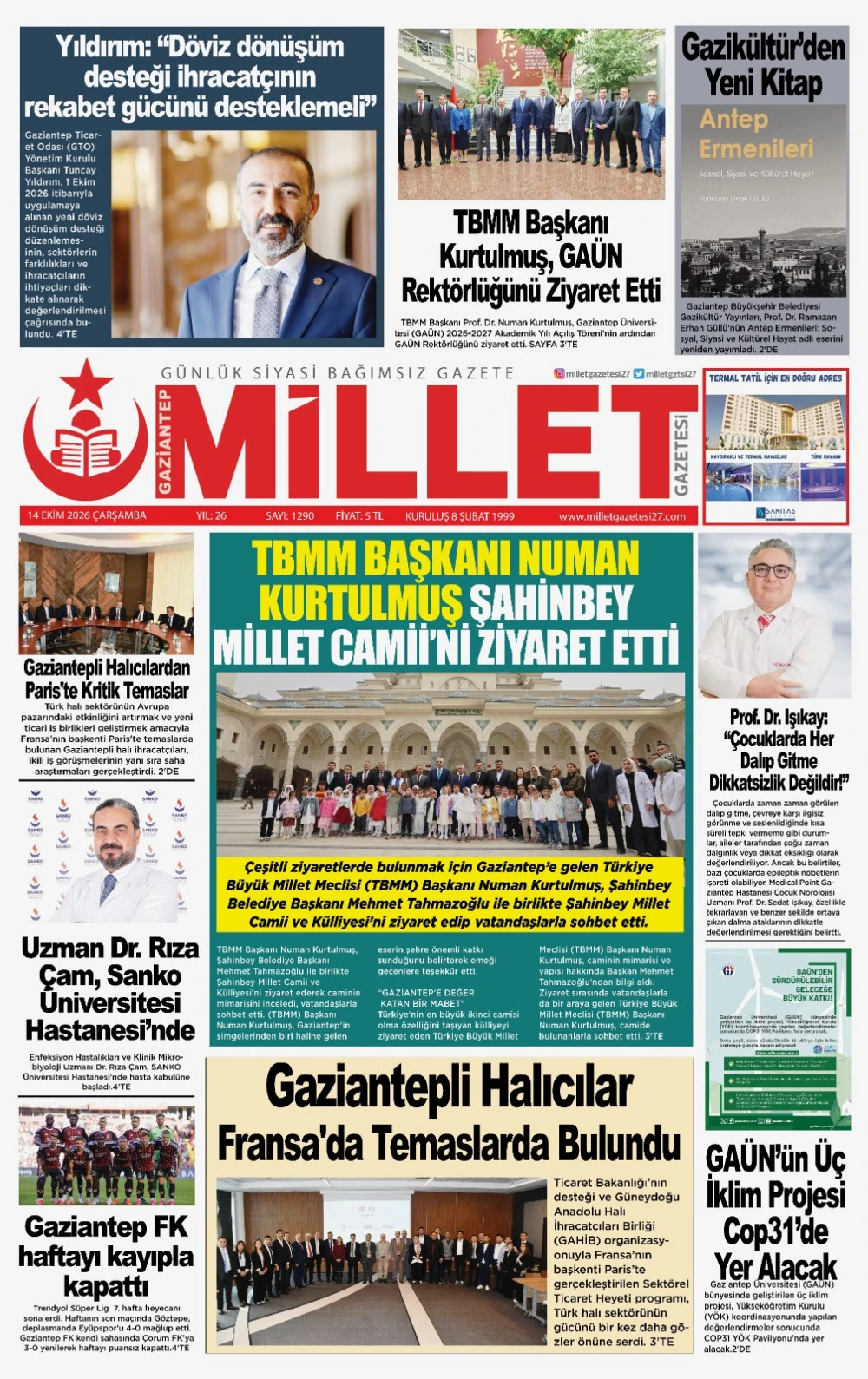 14 EKİM 2026