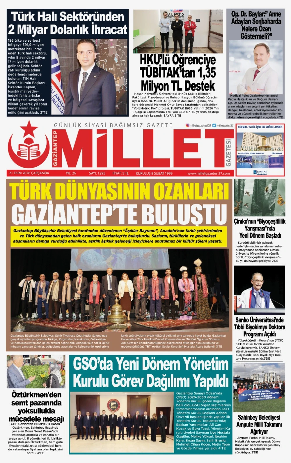 21 EKİM 2026