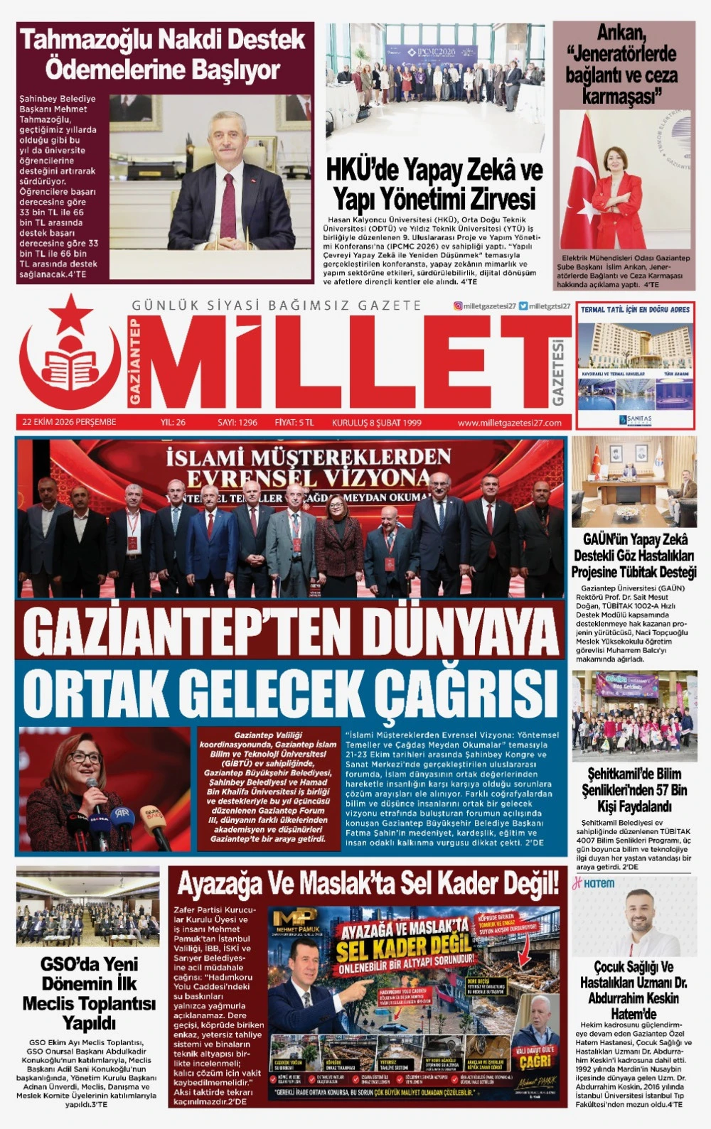 22 EKİM 2026