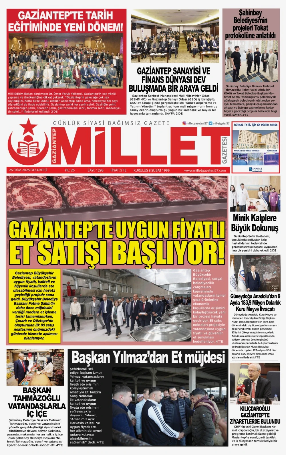 26 EKİM 2026