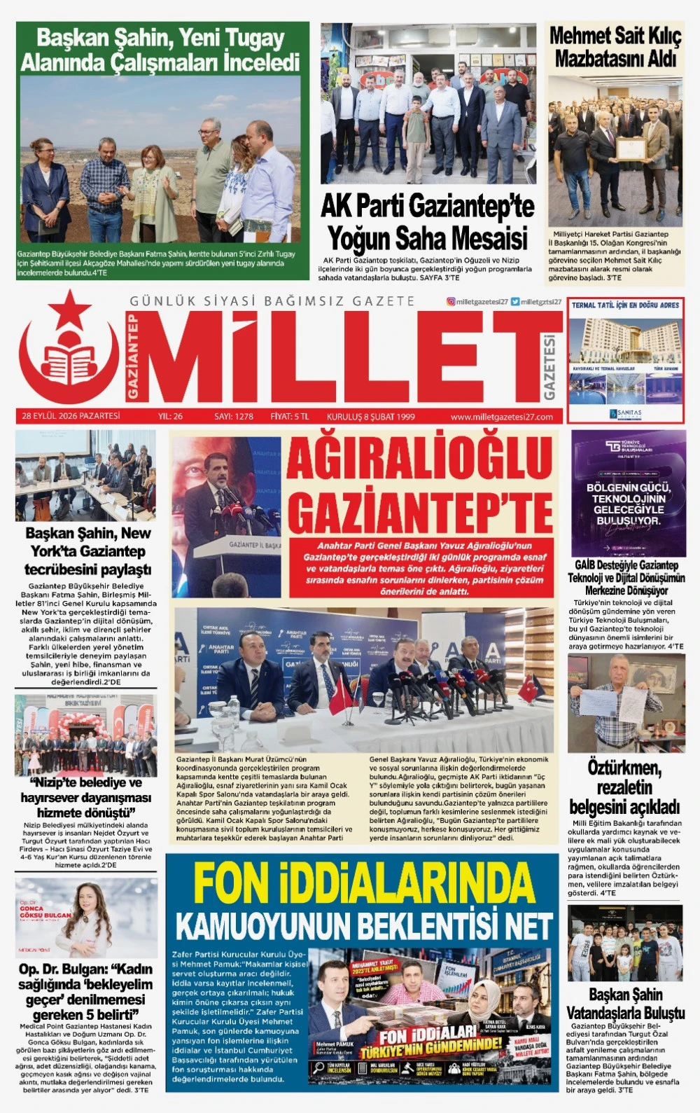 28 EYL&Uuml;L 2026