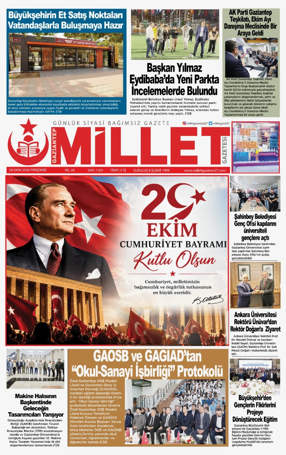 29 EKİM 2026