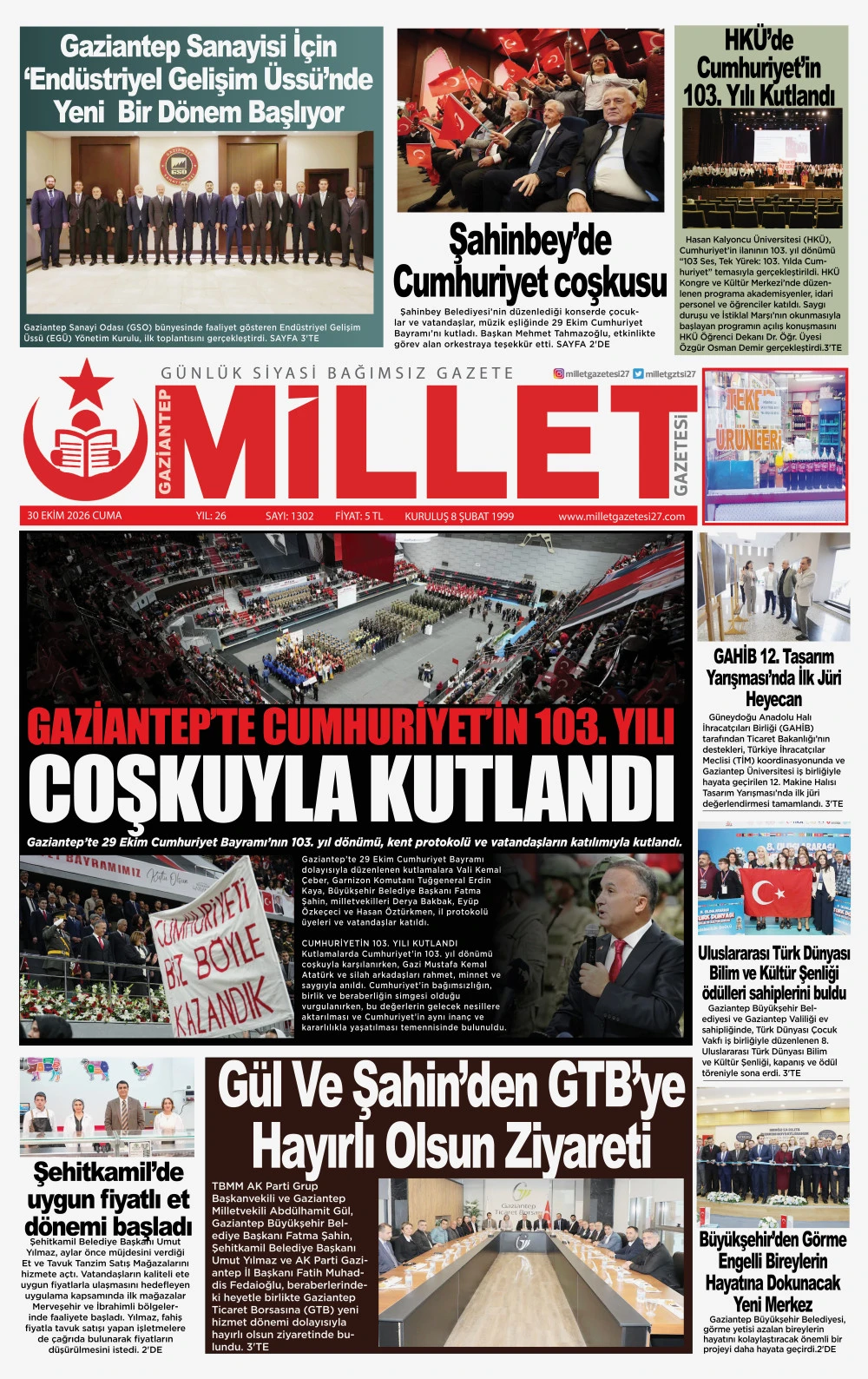 30 EKİM 2026