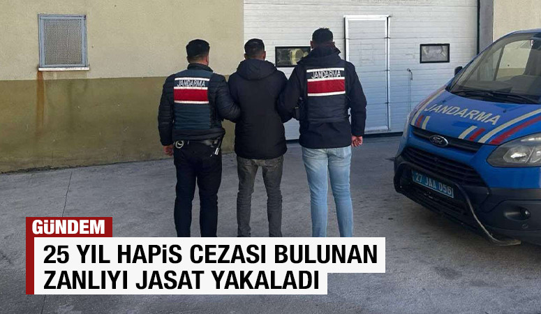 25 YIL HAPİS CEZASI BULUNAN ZANLIYI JASAT YAKALADI