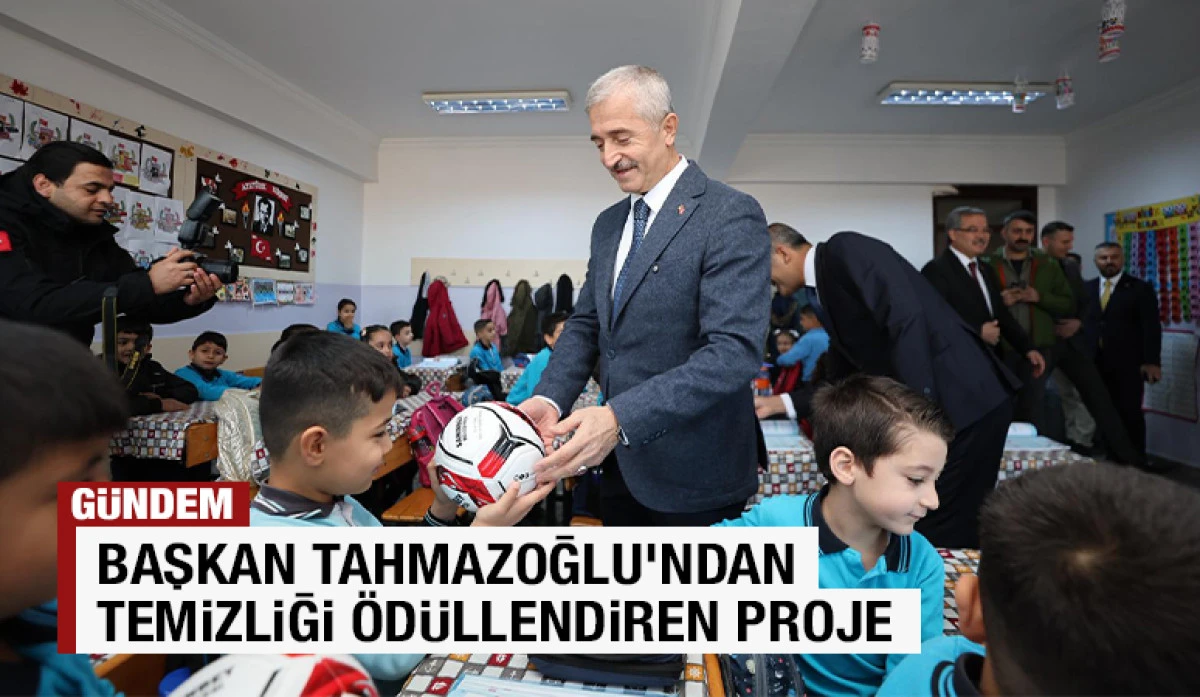 Başkan Tahmazoğlu’ndan Temizliği Ödüllendiren Proje