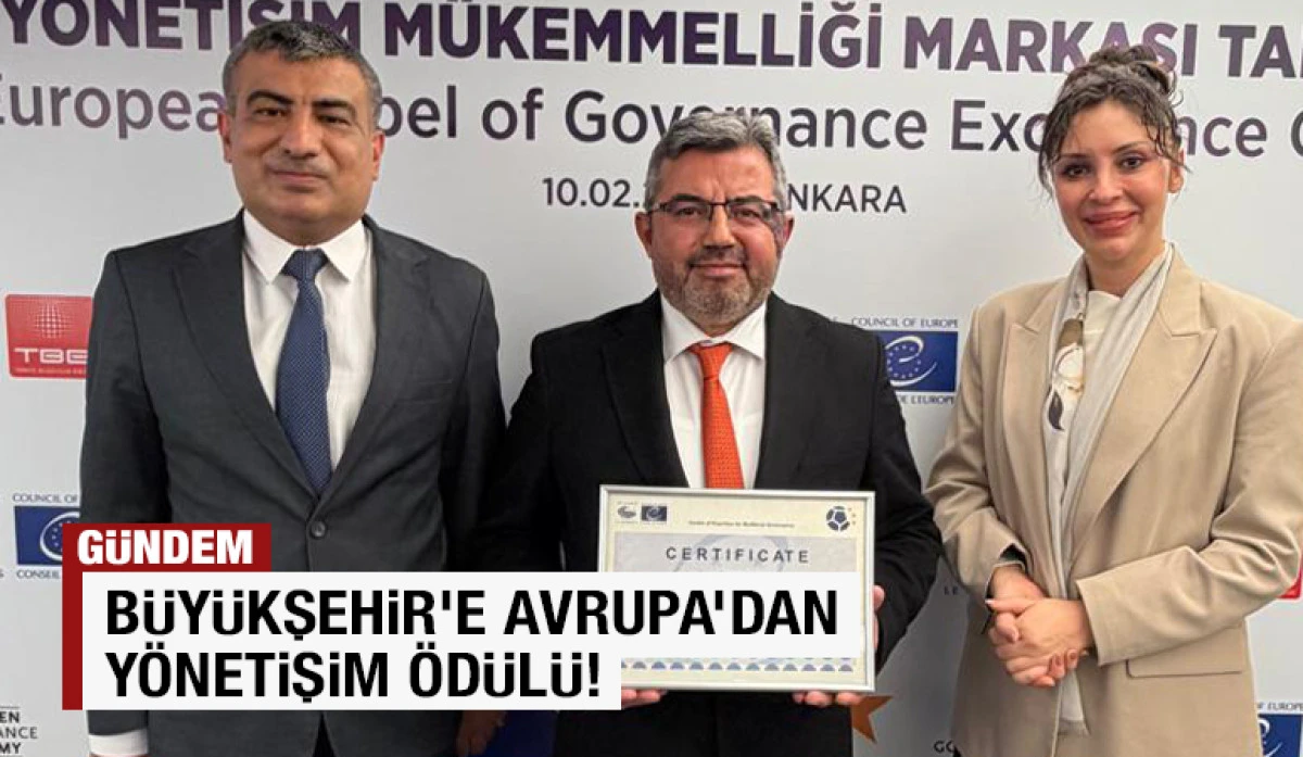 B&Uuml;Y&Uuml;KŞEHİR&rsquo;E AVRUPA&rsquo;DAN Y&Ouml;NETİŞİM &Ouml;D&Uuml;L&Uuml;!