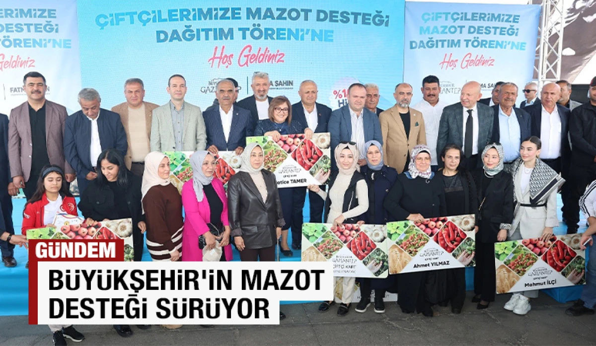 BÜYÜKŞEHİR’İN MAZOT DESTEĞİ SÜRÜYOR