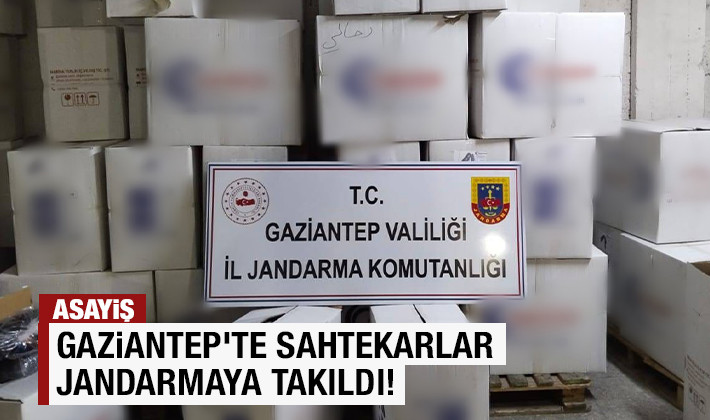Gaziantep'te sahtekarlar jandarmaya takıldı!