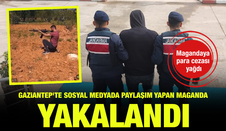 Gaziantep’te Sosyal Medyada Paylaşım Yapan Maganda Yakalandı