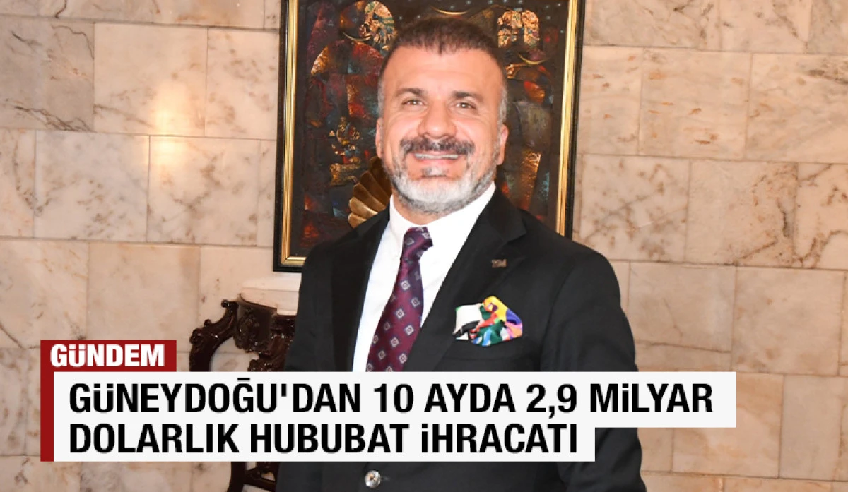 Güneydoğu’dan 10 ayda 2,9 milyar dolarlık hububat ihracatı  