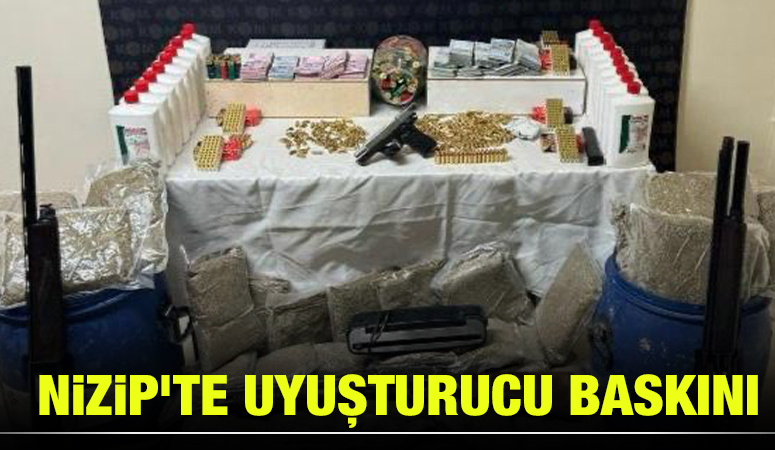 Nizip'te uyuşturucu baskını