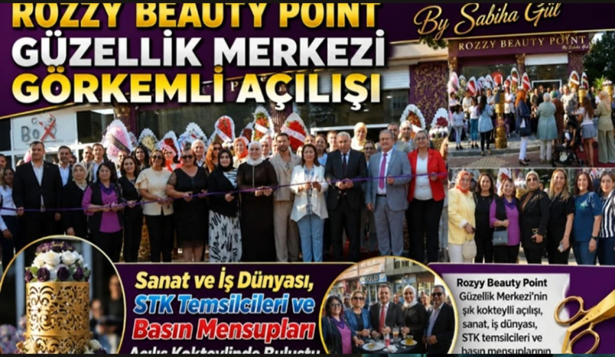 ROZZY BEAUTY POİNT G&Uuml;ZELLİK MERKEZİ G&Ouml;RKEMLİ A&Ccedil;ILIŞLA HİZMETE GİRDİ