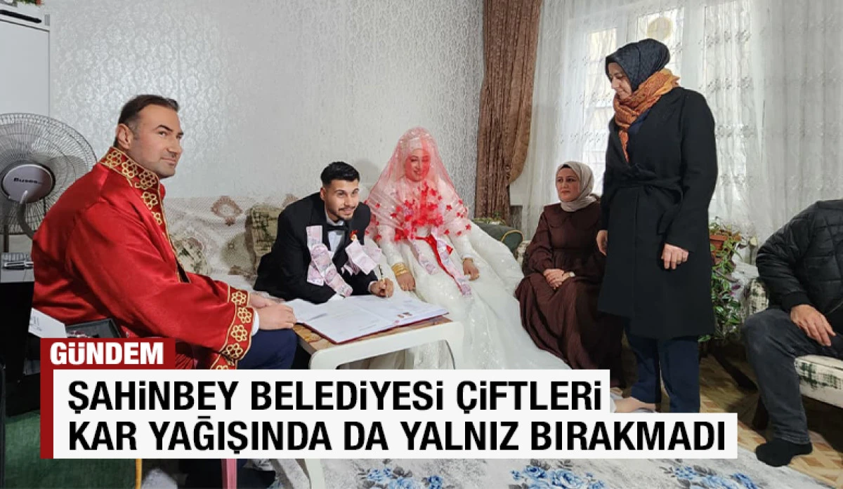 ŞAHİNBEY BELEDİYESİ &Ccedil;İFTLERİ KAR YAĞIŞINDA DA YALNIZ BIRAKMADI 