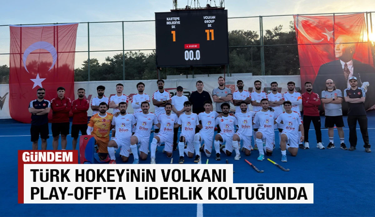 T&uuml;rk Hokeyinin Volkanı Play-Off'ta  Liderlik Koltuğunda